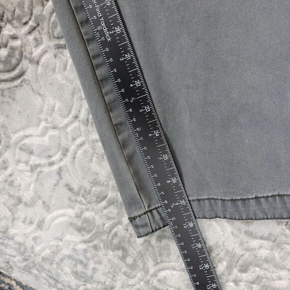 Old Navy Pants Mens 38x28 Gray Cargo Workwear Straight Leg Relaxed Fit Cotton - Picture 10 of 14